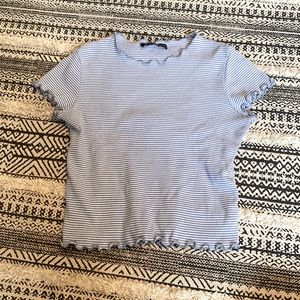 Brandy Melville Lettuce trim crop top